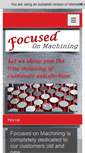 Mobile Screenshot of focusedonmachining.com